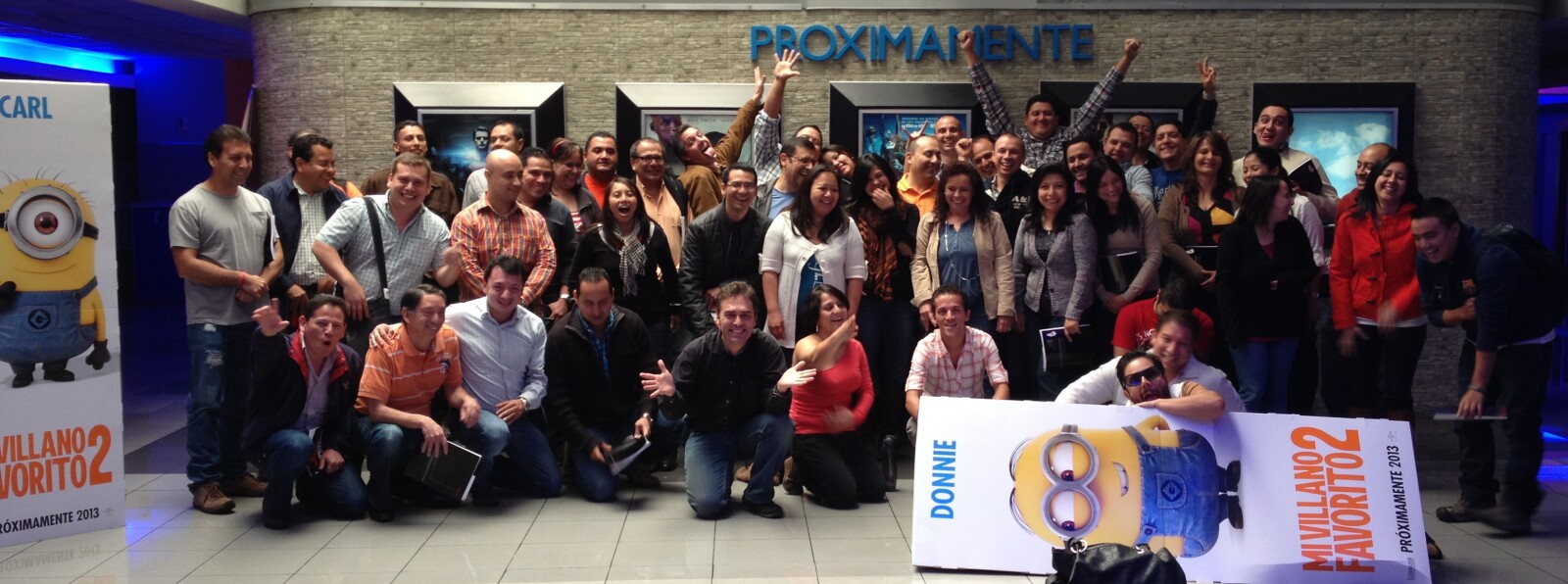 participantes de Programa realizado en cines de Guatemala