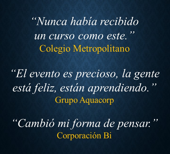TESTIMONIALES - Frank Gamez Consulting - Programa de Estrategia, Creativdad, Pensamiento Disruptivo de Frank Gamez Consulting, Business Catalyst