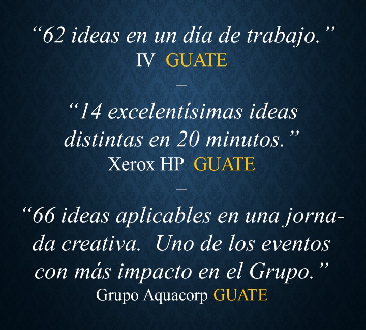 TESTIMONIALES - Frank Gamez Consulting - Programa de Estrategia, Creativdad, Pensamiento Disruptivo de Frank Gamez Consulting, Business Catalyst